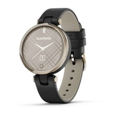 GARMIN SMART WATCH LILY LEATHER METAL BLACK